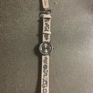 Torrey Embroidered Leather Watch, 34mm